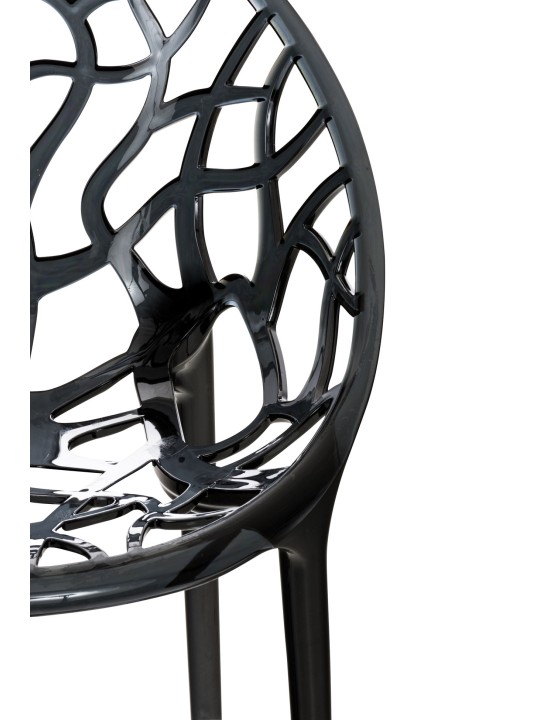 Silla apilable CRYSTAL, negro Silla apilable CRYSTAL, negro