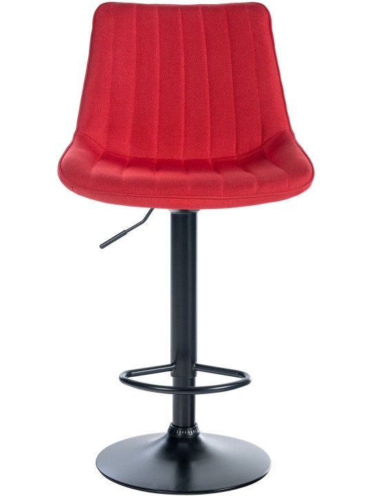 Taburete de bar Toni tela, rojo