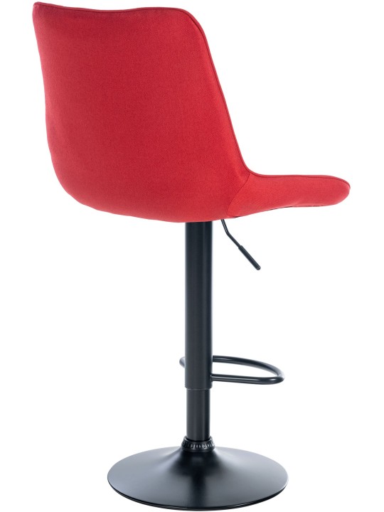 Taburete de bar Toni tela, rojo