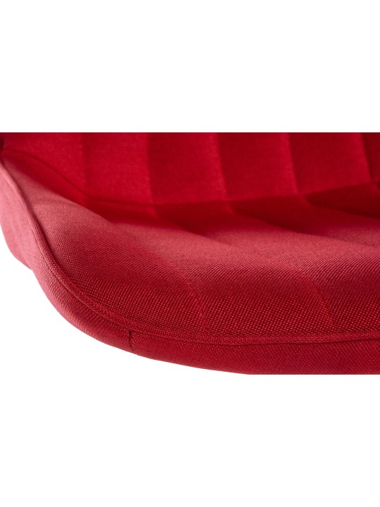 Taburete de bar Toni tela cromo, rojo Taburete de bar Toni tela cromo, rojo