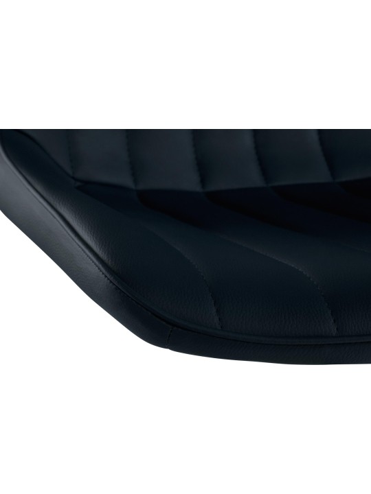 Taburete de bar Toni polipiel cromado, negro Taburete de bar Toni polipiel cromado, negro