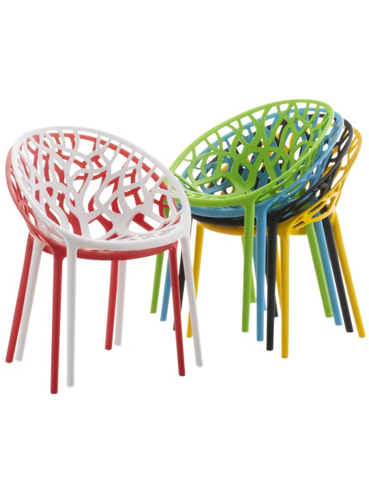 Conjunto de 4 sillas Esperanza, rojo