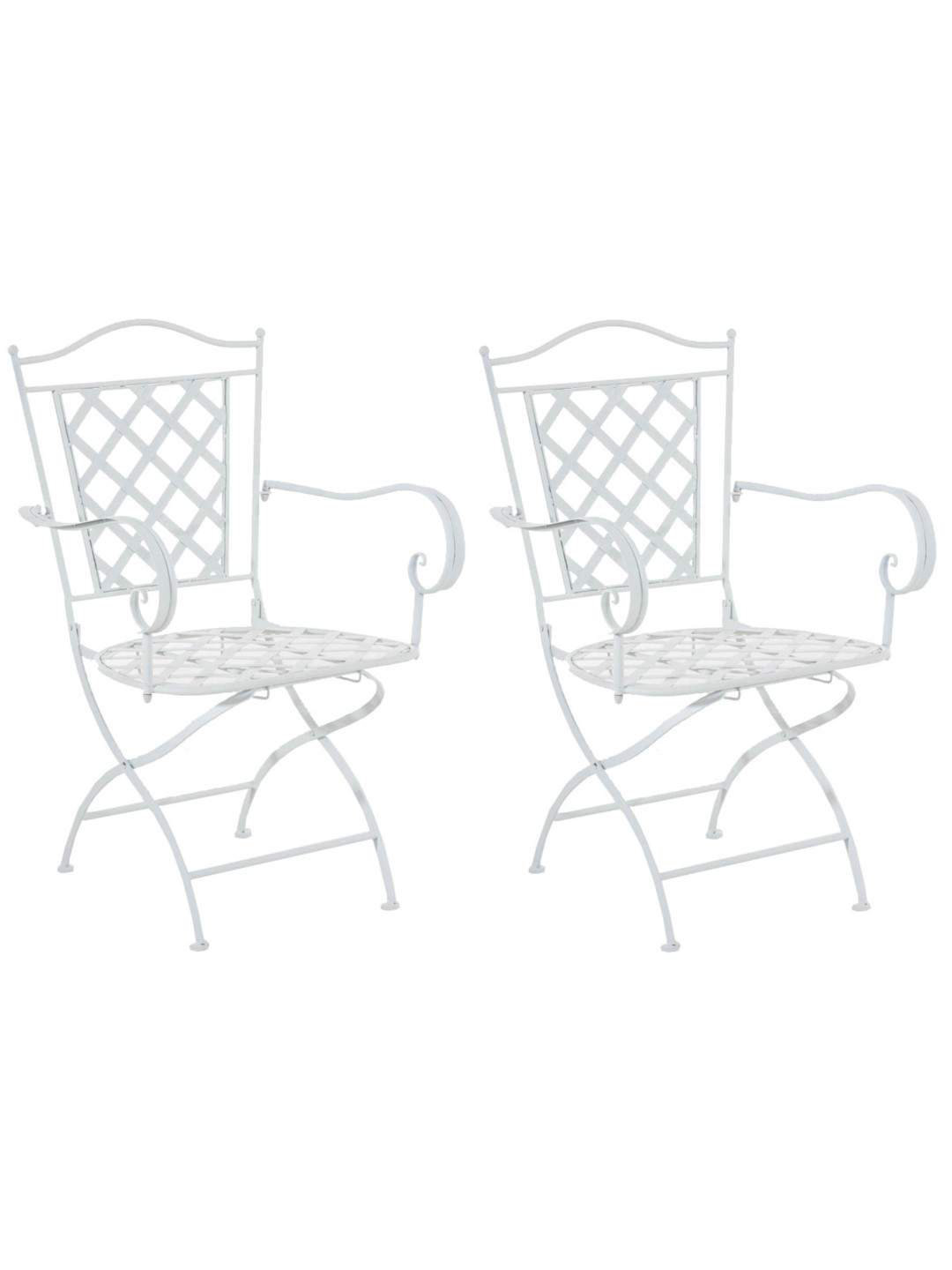 Conjunto de 2 sillas Adara, blanco