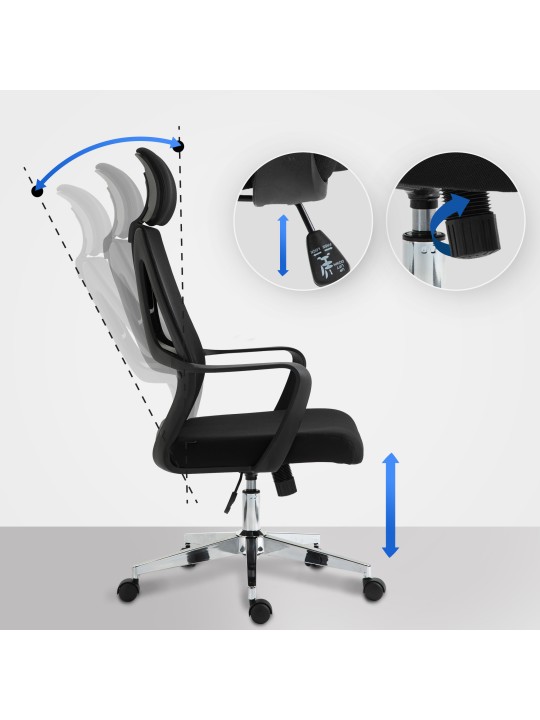 Silla de oficina Kanab, negro