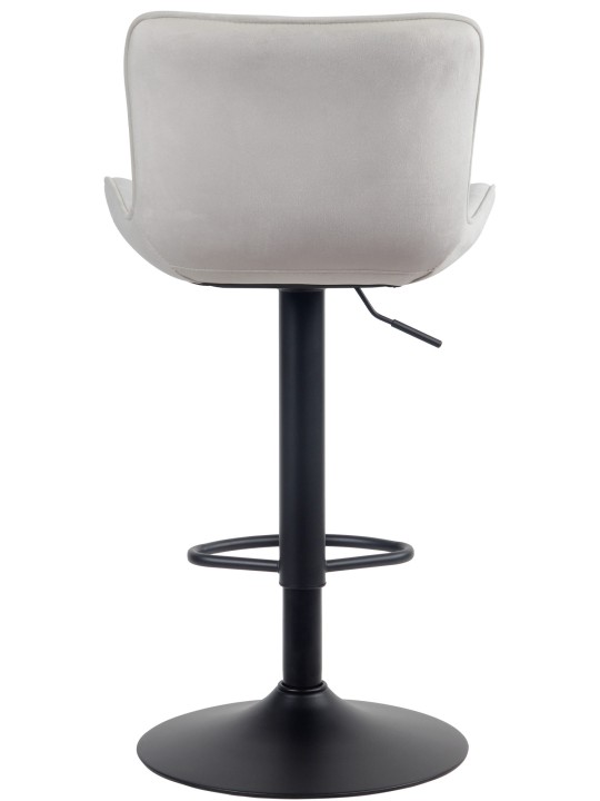 Juego de 2 taburetes de bar Linus terciopelo, crema Juego de 2 taburetes de bar Linus terciopelo, crema