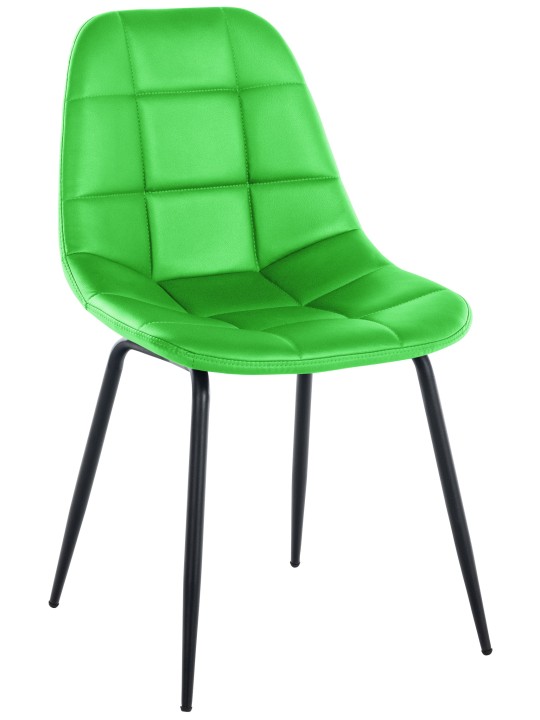 Silla Tom símil piel, verde