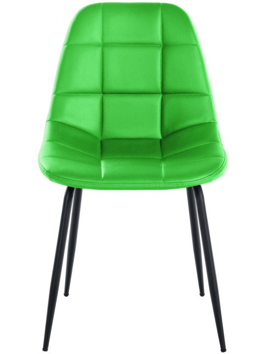 Silla Tom símil piel, verde