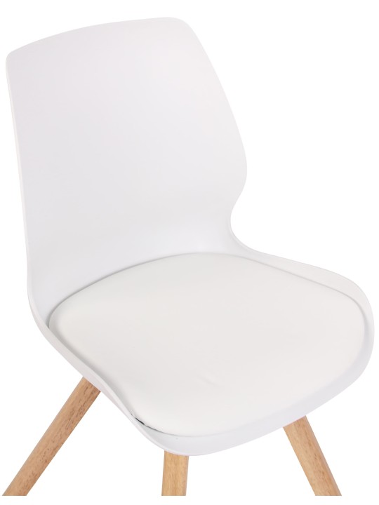 Silla Luna plastico, blanco