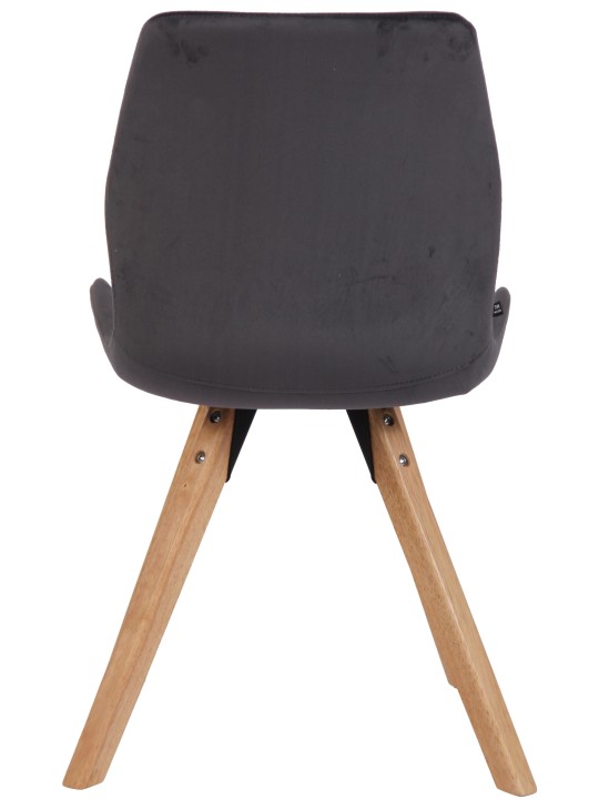 Silla Luna Terciopelo, gris oscuro Silla Luna Terciopelo, gris oscuro