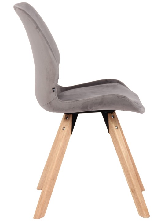 Silla Luna Terciopelo, gris Silla Luna Terciopelo, gris
