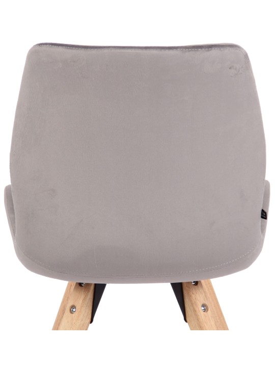 Silla Luna Terciopelo, gris Silla Luna Terciopelo, gris