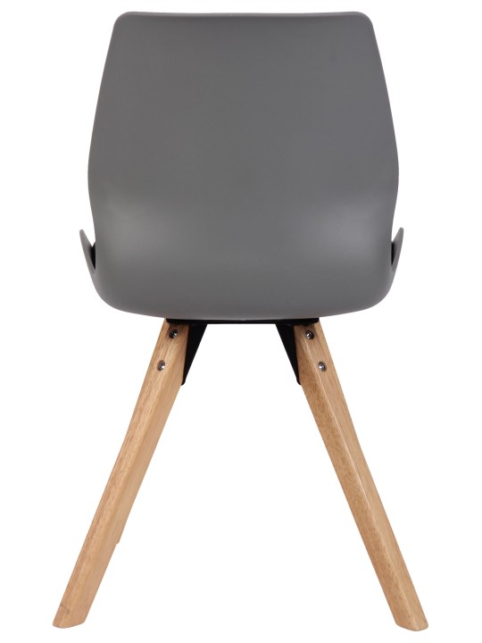 Conjunto de 2 sillas Luna plástico, gris Conjunto de 2 sillas Luna plástico, gris