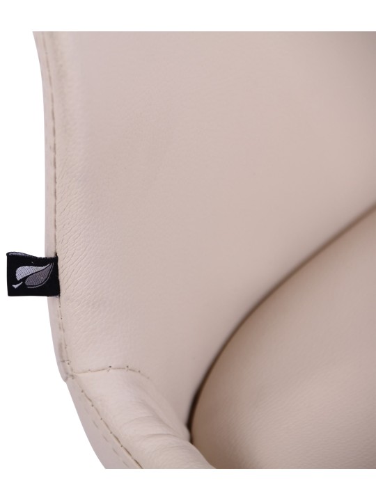 Conjunto de 2 sillas Luna piel sintética, crema Conjunto de 2 sillas Luna piel sintética, crema