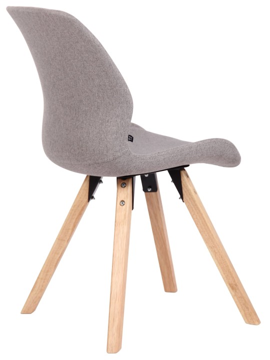 Conjunto de 2 sillas Luna tela, gris