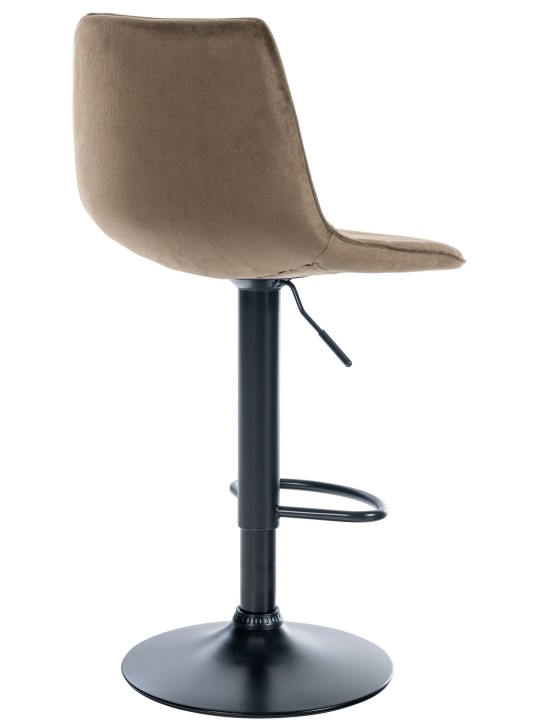 Taburete de bar Lex terciopelo, marrón