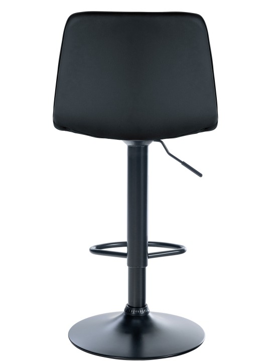 Taburete de bar Lex piel sintética, negro