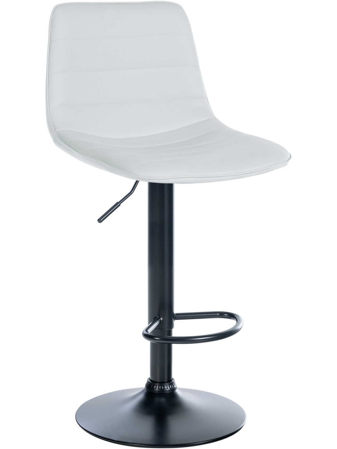Taburete de bar Lex piel sintética, blanco