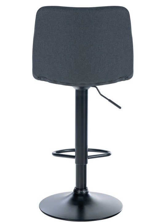 Taburete de bar Lex tela, gris oscuro