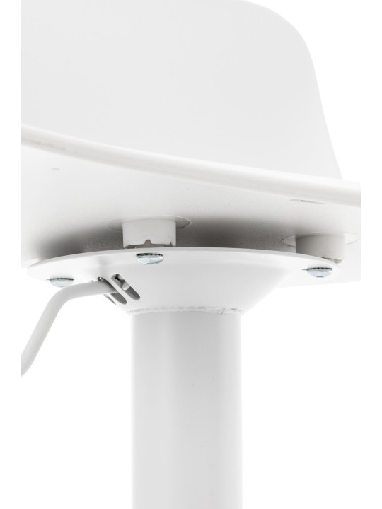 Juego de 4 taburetes de bar Almada, blanco