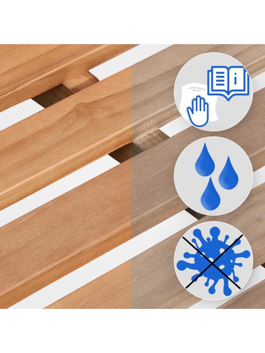 Banco de teca Jackson V2 240 cm, teca Banco de teca Jackson V2 240 cm, teca