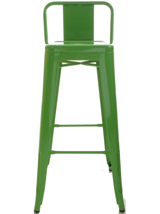 Juego de 4 taburetes de bar Mason, verde