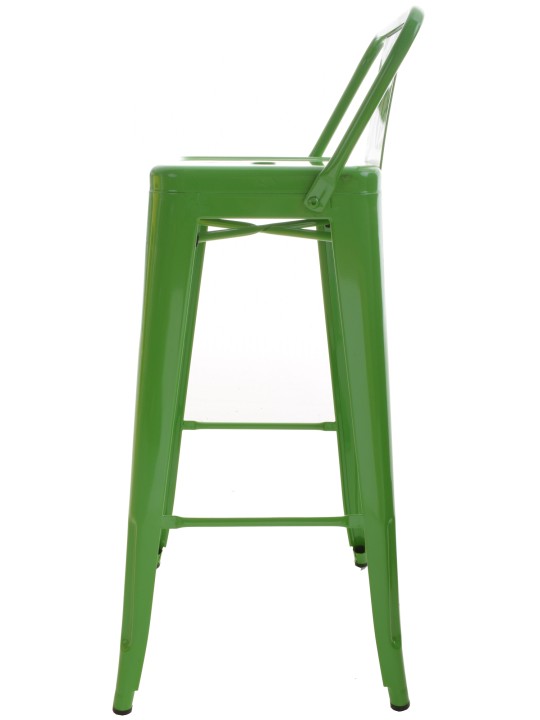 Juego de 4 taburetes de bar Mason, verde