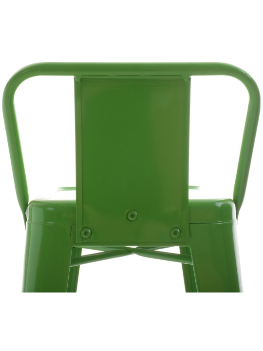 Juego de 4 taburetes de bar Mason, verde