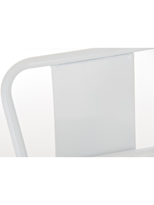 Juego de 4 taburetes de bar Mason, blanco