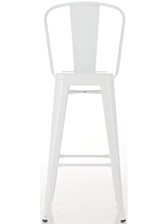 Juego de 4 taburetes de bar Aiden, blanco