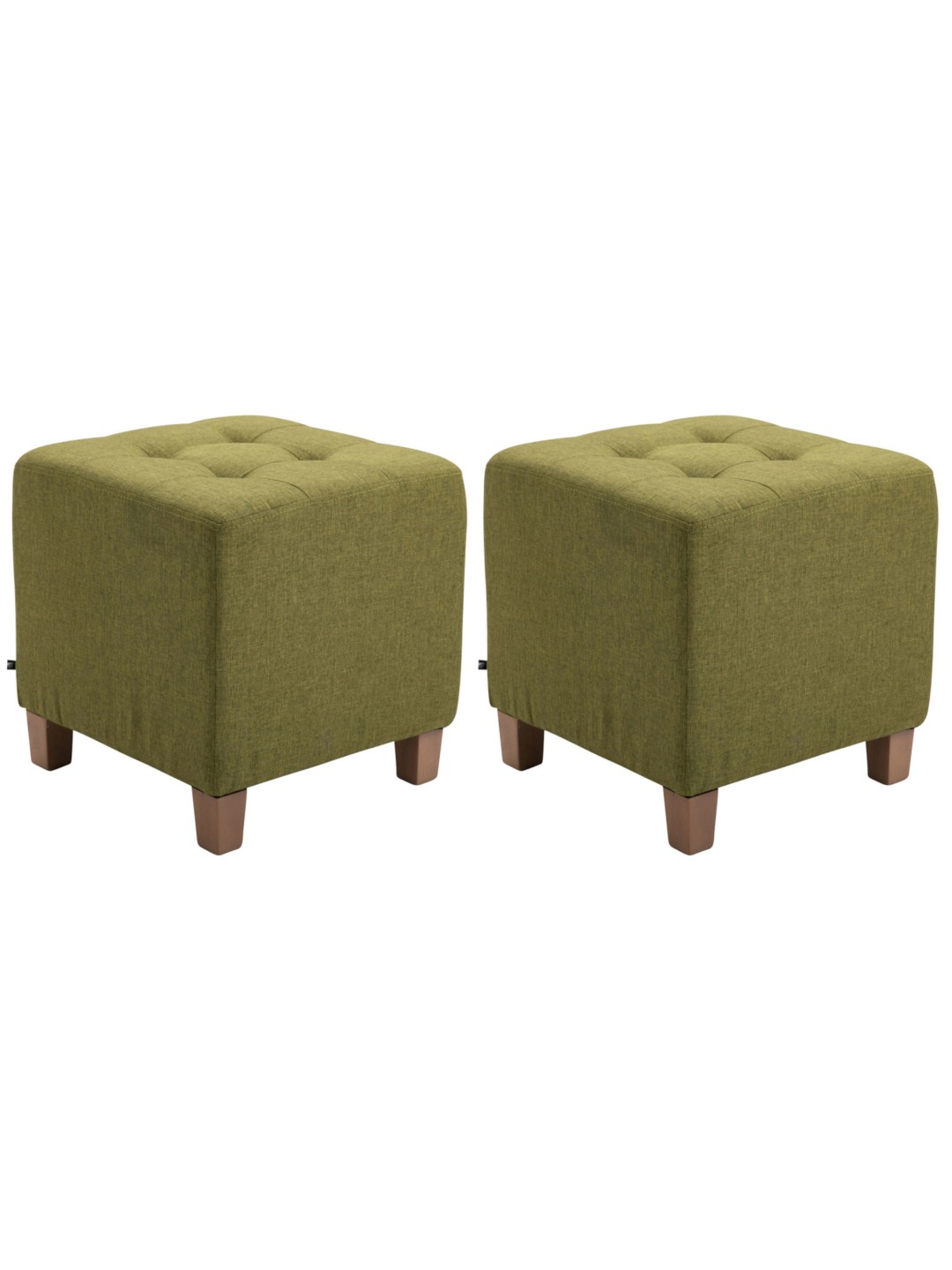 Juego de 2 taburetes Pharaoh, luz antigua, verde