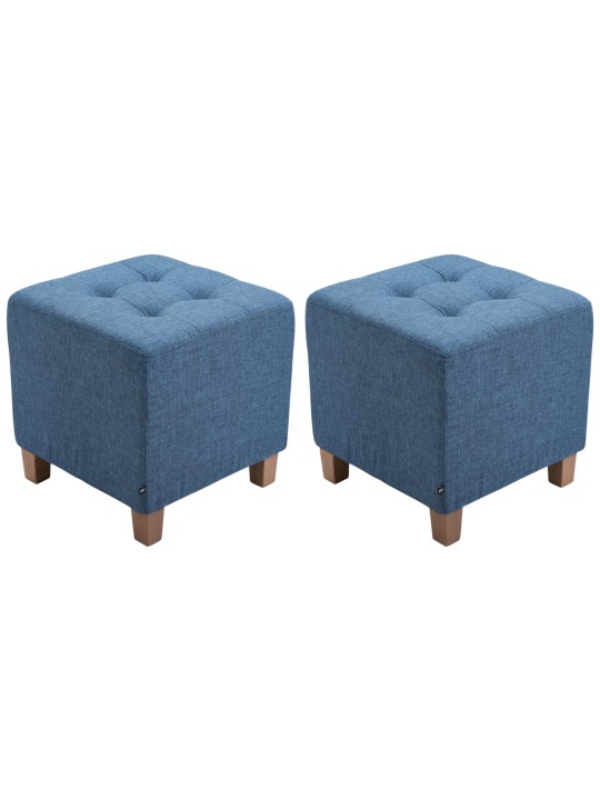 Juego de 2 taburetes Pharaoh, luz antigua, azul Juego de 2 taburetes Pharaoh, luz antigua, azul