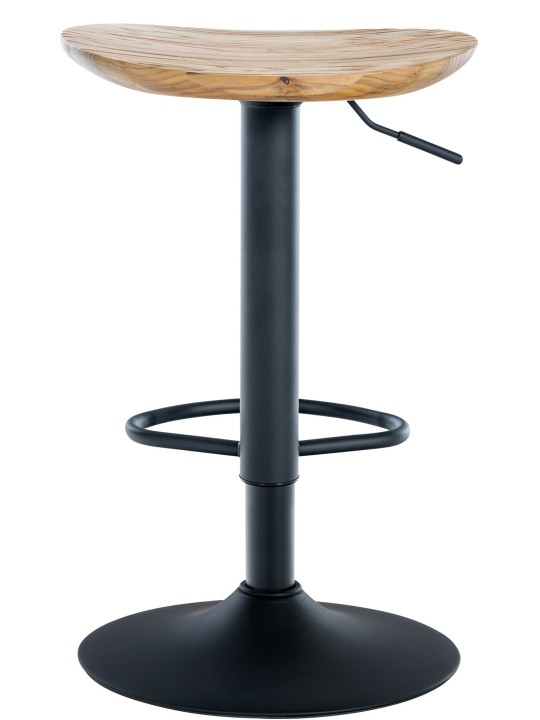 Juego de 2 taburetes de bar Skelde, natural Juego de 2 taburetes de bar Skelde, natural