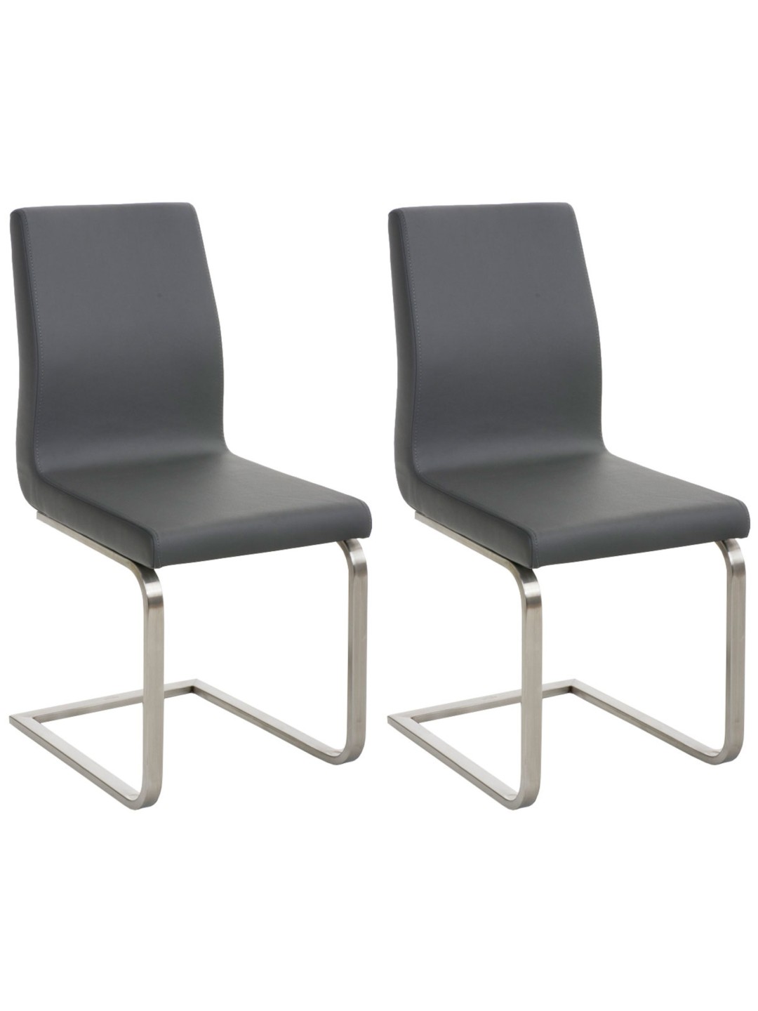 Juego de 2 sillas de comedor Belfort, gris