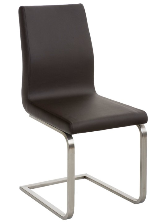 Juego de 2 sillas de comedor Belfort., marrón