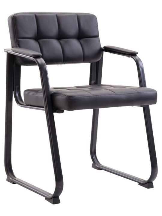 Juego de 2 sillas para visitas Canada B piel sintética, negro Juego de 2 sillas para visitas Canada B piel sintética, negro