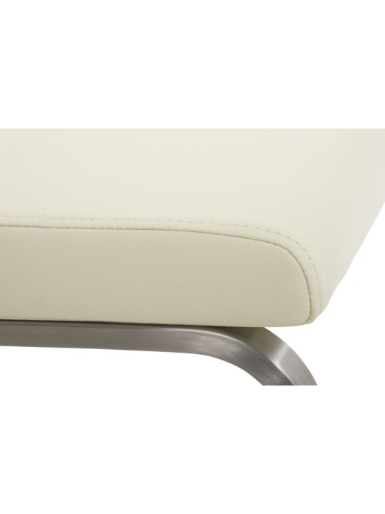 Juego de 2 sillas de comedor Belfort, crema