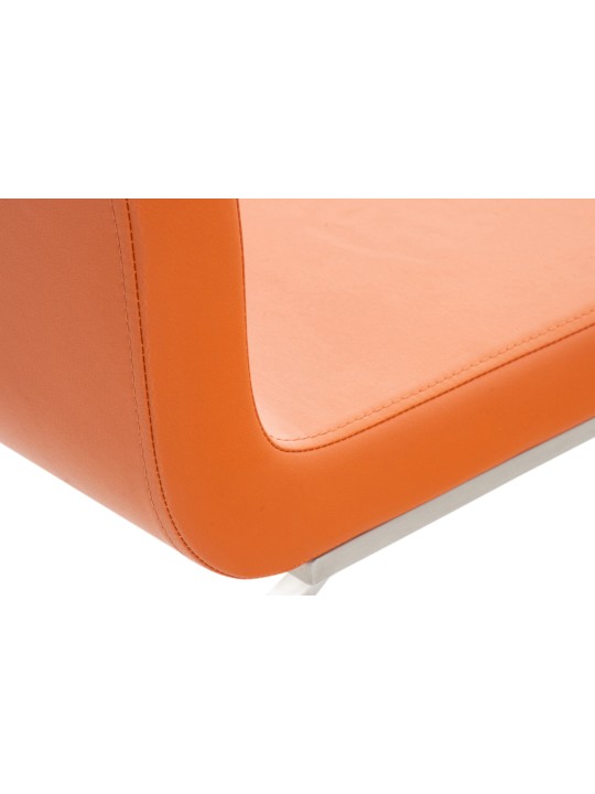 Juego de 2 sillas de comedor Belfort, naranja Juego de 2 sillas de comedor Belfort, naranja