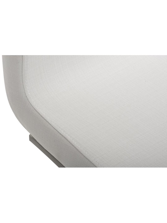 Juego de 2 sillas de comedor tela Belfort, blanco
