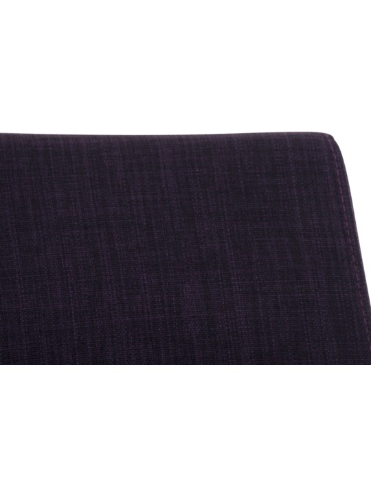 Juego de 2 sillas de comedor tela Belfort, lila