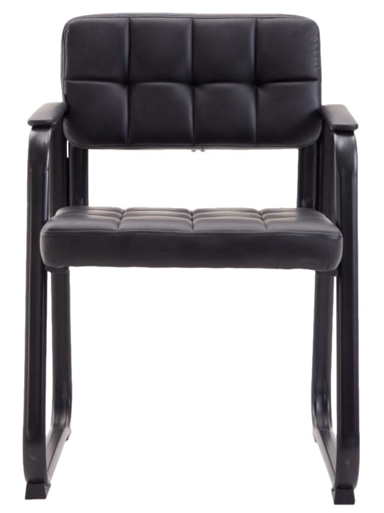 Juego de 2 sillas para visitas Canada B piel sintética, negro Juego de 2 sillas para visitas Canada B piel sintética, negro