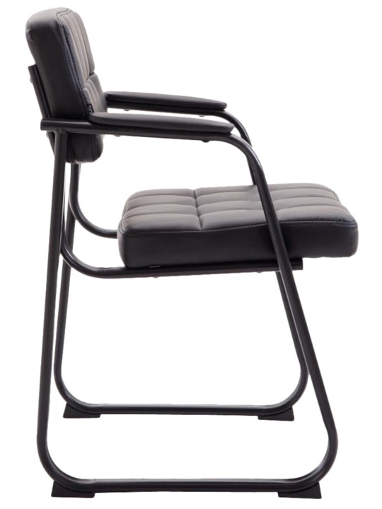 Juego de 2 sillas para visitas Canada B piel sintética, negro Juego de 2 sillas para visitas Canada B piel sintética, negro