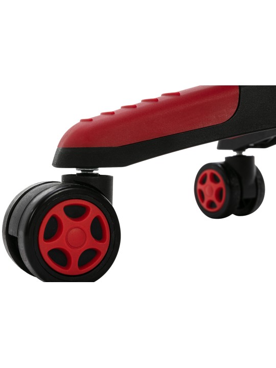 Silla de oficina Clovis piel sintética, negro/rojo Silla de oficina Clovis piel sintética, negro/rojo