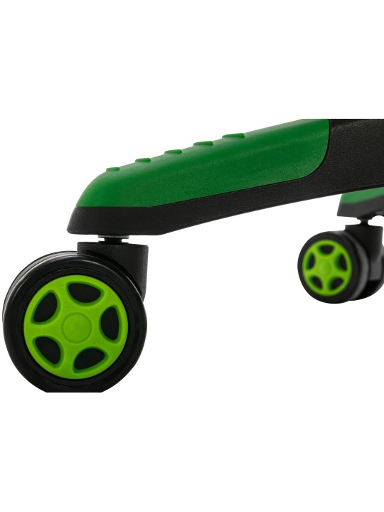 Silla de oficina Clovis piel sintética, negro/verde Silla de oficina Clovis piel sintética, negro/verde