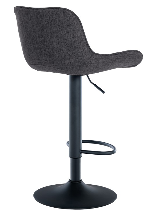 Taburete de bar tela Minosa, negro Taburete de bar tela Minosa, negro