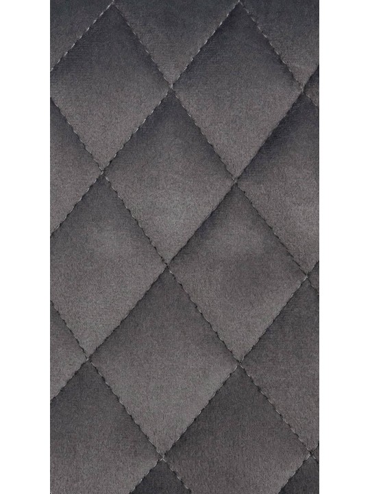 Juego de 2 taburetes de bar Minosa terciopelo, gris oscuro Juego de 2 taburetes de bar Minosa terciopelo, gris oscuro