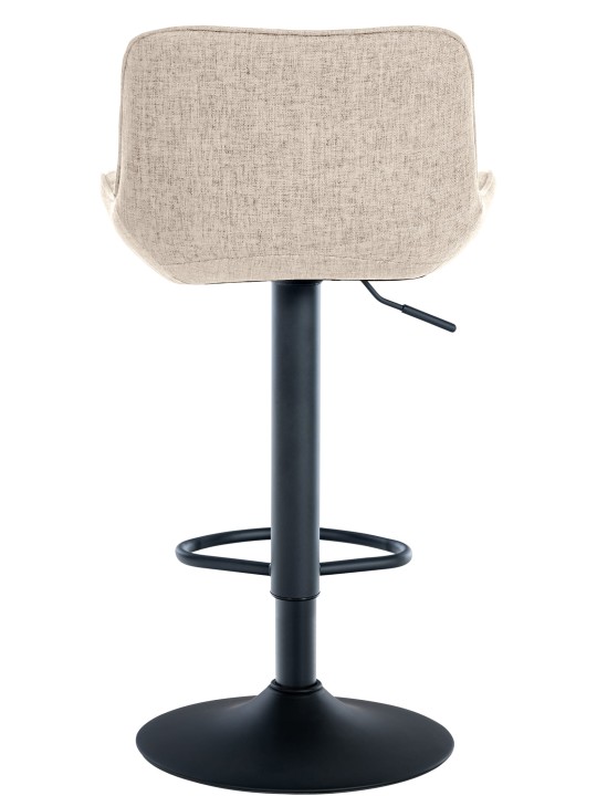 Juego de 2 taburetes de bar tela Minosa, taupe Juego de 2 taburetes de bar tela Minosa, taupe