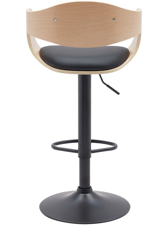 Taburete de bar Kingston B piel sintética, natural/negro Taburete de bar Kingston B piel sintética, natural/negro