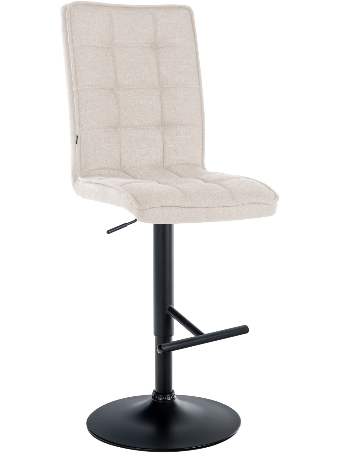 Taburete de bar Peking V2 tela, crema