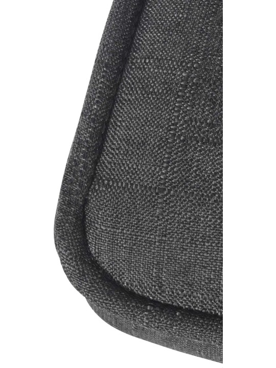 Taburete de bar Peking V2 tela, gris oscuro