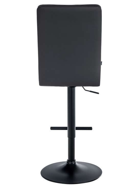 Taburete de bar Pekín V2 cuero artificial, negro